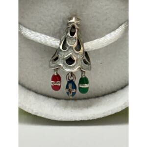 Chamilia Sterling Christmas Tree Limited Edition Bead Dangle Charm #64179